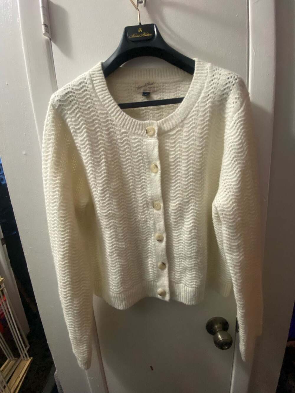 Universal Thread Cardigan Sweater Size XXL White Textured Button-Up